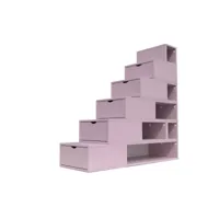 escalier cube de rangement hauteur 150cm  violet pastel esc150-vip