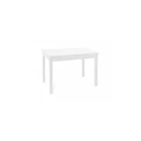 table extensible en frêne blanc en bois mélaminé cm 70x110 - 150