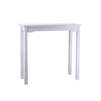 table de présentation rectangulaire en bois blanc nantes