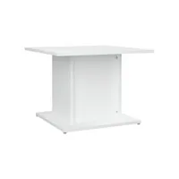 table de salon blanc 55,5x55,5x40 cm aggloméré