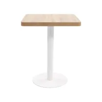 table de bar, table haut, table de cuisine marron clair 60x60 cm mdf togp16665