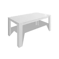 table de salon salle à manger design 140 cm blanc helloshop26 0902143