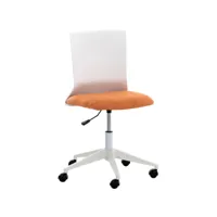 chaise de bureau originale apolda , orange/tissu