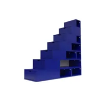 escalier cube de rangement hauteur 175 cm  bleu foncé esc175-df