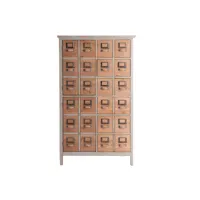 multi tiroirs en bois de sapin, de couleur marron, 73x32x120 cm