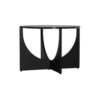 table basse en marbre noir 63x63x45 cm