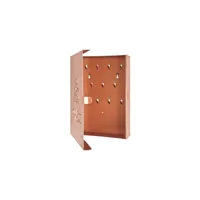 boîte a clés en métal laqué cuivre avec 10 crochets - 18 x 5 x 25 cm