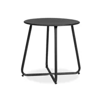 table ronde métal - couleur noir 2486