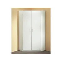 armoire d'angle dorval 2 portes blanc mat 95* 95 20100993573