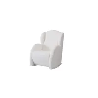 fauteuil à bascule flor slow system blanc simili cuir blanc fauteuil à bascule flor slow