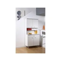 meuble de cuisine - easy - 4 portes 1 tiroir - l 80 x p 44 x h 180 cm