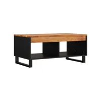 table de salon 90x50x40 cm bois d'acacia massif