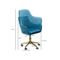 finebuy chaise de bureau 85 - 105 cm velours  chaise design pivotant avec accoudoirs et dossier  chaise coquille 120 kg  fauteuil pivotant avec des rôles