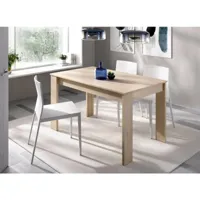 table fixe dbagatt, table de salle à manger polyvalente, table rectangulaire pour la cuisine ou la salle à manger, 139x81h77 cm, chêne 8052773876735