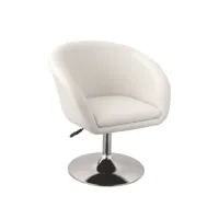 fauteuil lounge salon salle à manger bureau blanc fal09016