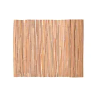 clôture paravent de jardin, clôture bambou 150x600 cm oce97432 meuble pro