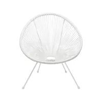 fauteuil de jardin acapulco mono blanc kare design