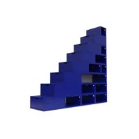 escalier cube de rangement hauteur 200 cm  bleu foncé esc200-df