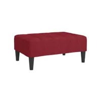 repose-pied, tabouret pouf, tabouret bas rouge bordeaux 78x56x32 cm tissu lqf79343 meuble pro