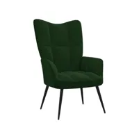 fauteuil bergère vert foncé velours
