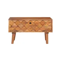 table de salon 68x68x38 cm bois d'acacia solide