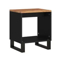 table de salon 40x31x46 cm bois d'acacia solide et d'ingénierie