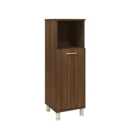 armoire de bain, meuble de salle de bain, meuble de rangement chêne marron 30x30x95 cm bois d'ingénierie jax27514 meuble pro