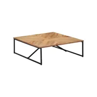 table basse table de salon  bout de canapé 110x110x36 cm bois d'acacia solide meuble pro frco70279