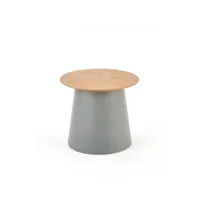azzuru - table basse style scandinave salon - 49x49x43 cm - table de café - gris