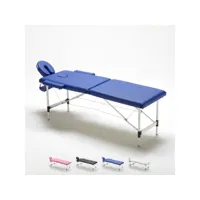 table de massage pliante en aluminium portable 2 zones 210 cm shiatsu bodyline - health and massage