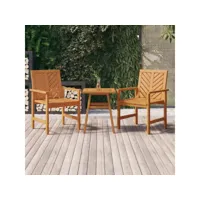 table d'appoint et bout de canapé - table café 45x45x60 cm bois massif d'acacia meuble pro frco67381