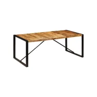 table de salle à manger 200x100x75 cm bois de manguier solide