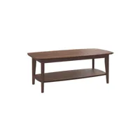 table basse sadi 120 cm en bois foncé