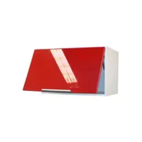 berlioz creations ch6hr meuble haut de cuisine sur-hotte rouge haute brillance 60 x 34 x 35 cm ch6hr
