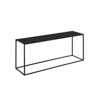 table console en métal 50 x 115 x 32 cm noir mat helloshop26 03_0008562