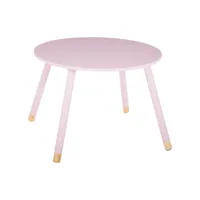 table enfant douceur - diam. 60 cm - rose