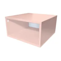 cube de rangement bois 50x50 cm 50x50 rose pastel cube50-rp