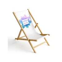 chaise longue pliable en bois fauteuil de plage pliant en hetre classique lit de plage summer paradise 1 [119]