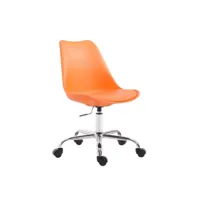 chaise de bureau toulouse à coque en plastique , orange