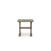 table de chevet bois marron 55x55x55cm - décoration d'autrefois