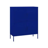 armoire de rangement bleu marine 80x35x101,5 acier