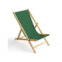 chaise longue pliable en bois fauteuil de plage pliant en hetre classique lit de plage vert 1 [119]