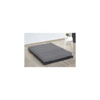 matelas 140 x 190 - futon - 15 cm - ferme et equilibré - taupe taupe