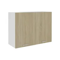 meuble haut de cuisine chêne sonoma 80x31x60 cm