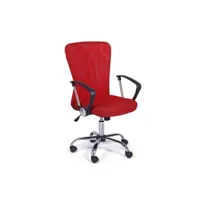 chaise de bureau brisbane rouge réglable en hauteur