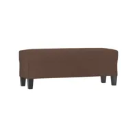 banc banquette meuble 100 x 35 x 41 cm synthétique marron helloshop26 02_0010621