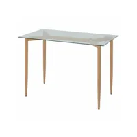 table de salon salle à manger design 120 cm marron helloshop26 0902130