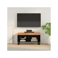 meuble tv，meuble de rangement，banc tv 85x33x43,5 cm bois d'acacia massif cmwi517480