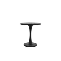 light & living table d'appoint bicaba - noir - ø50cm 6767712