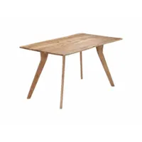 table de salon salle à manger design 140 cm bois d'acacia massif helloshop26 0902150